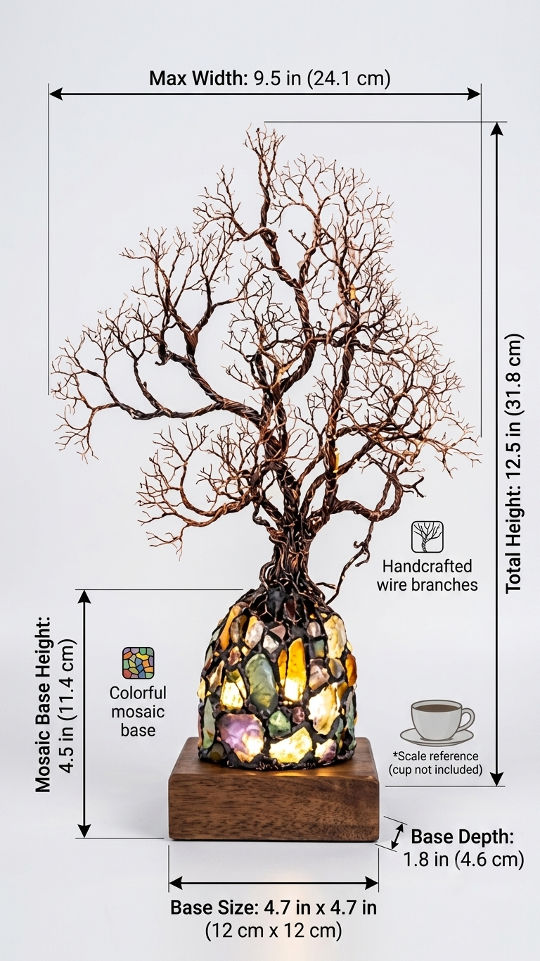 ✨ Bring Positive Energy & Peace Into Your Home With This Stunning Crystal Tree Lamp-Definedeco