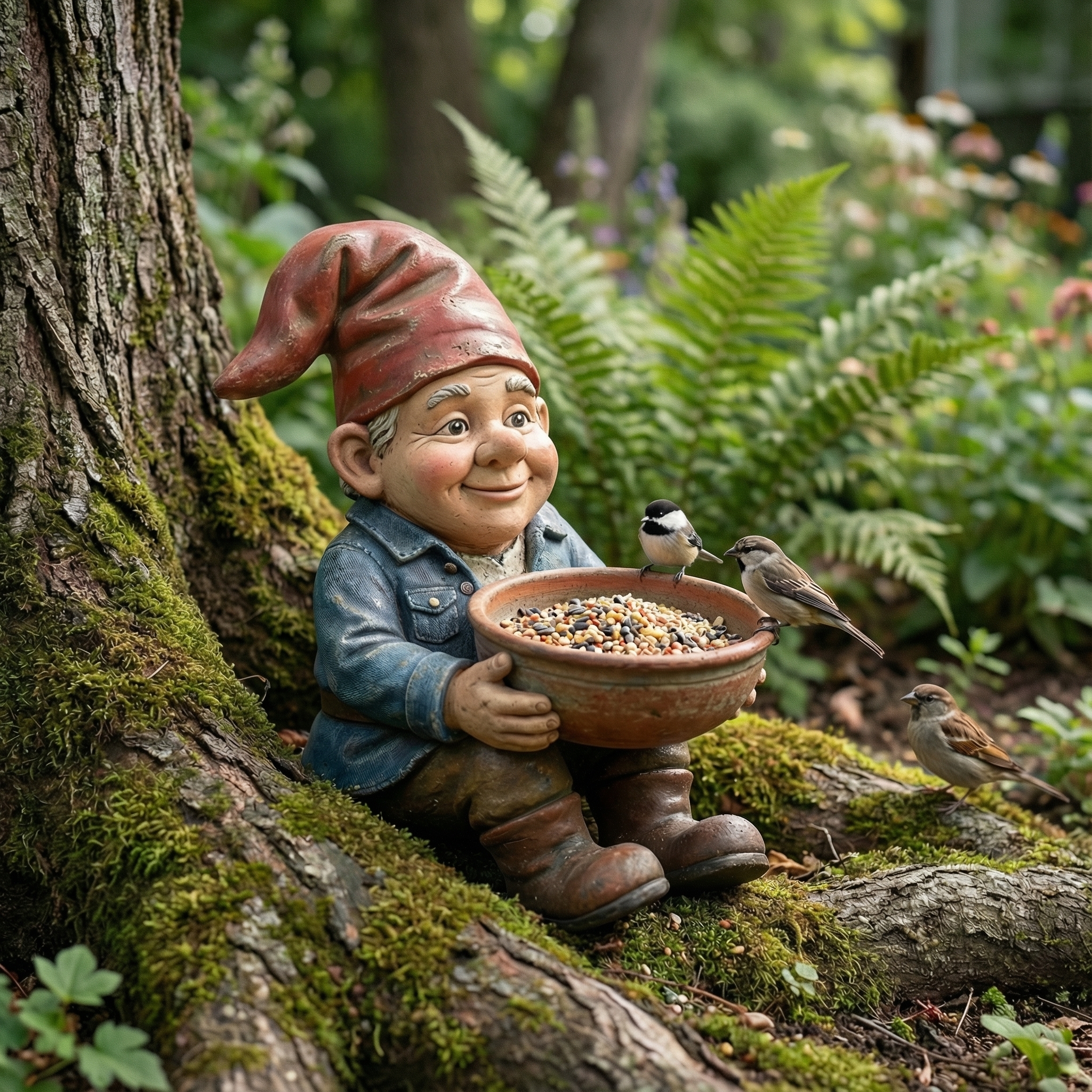 Woodland Gnome Feeder -The Little Gardener of Your Backyard