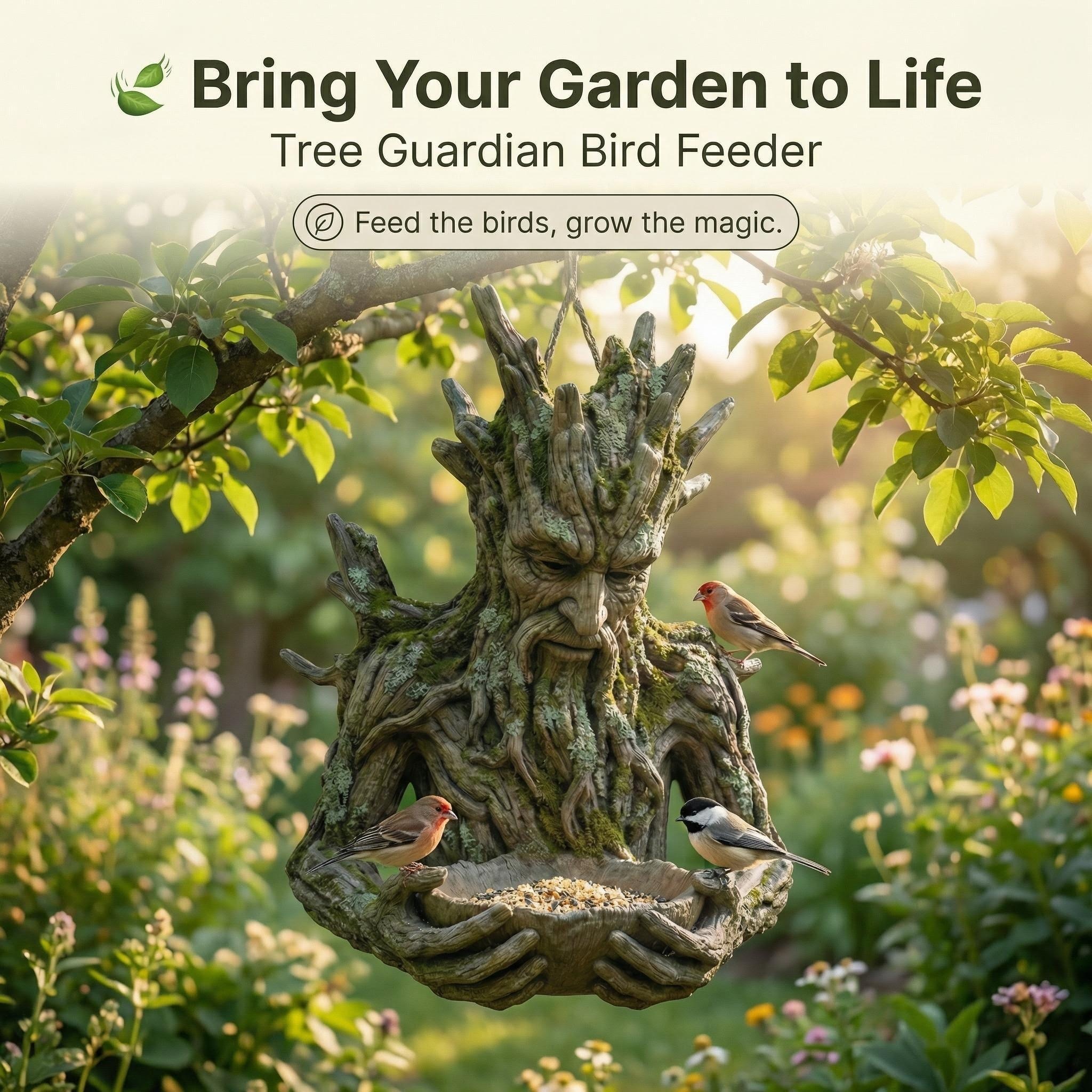 🌳 The Quiet Offering A Tree-Integrated Bird Feeding Sculpture