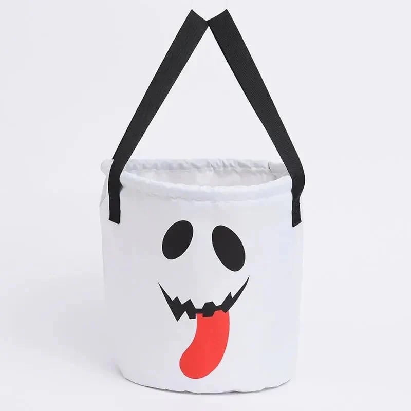 👻 Glow-in-the-Dark Halloween LED Candy Basket  Bags🎃5 Pack Pumpkin Trick or Treat Bags with Glow Lights for Kids, Parties & Halloween Decorations-Definedeco