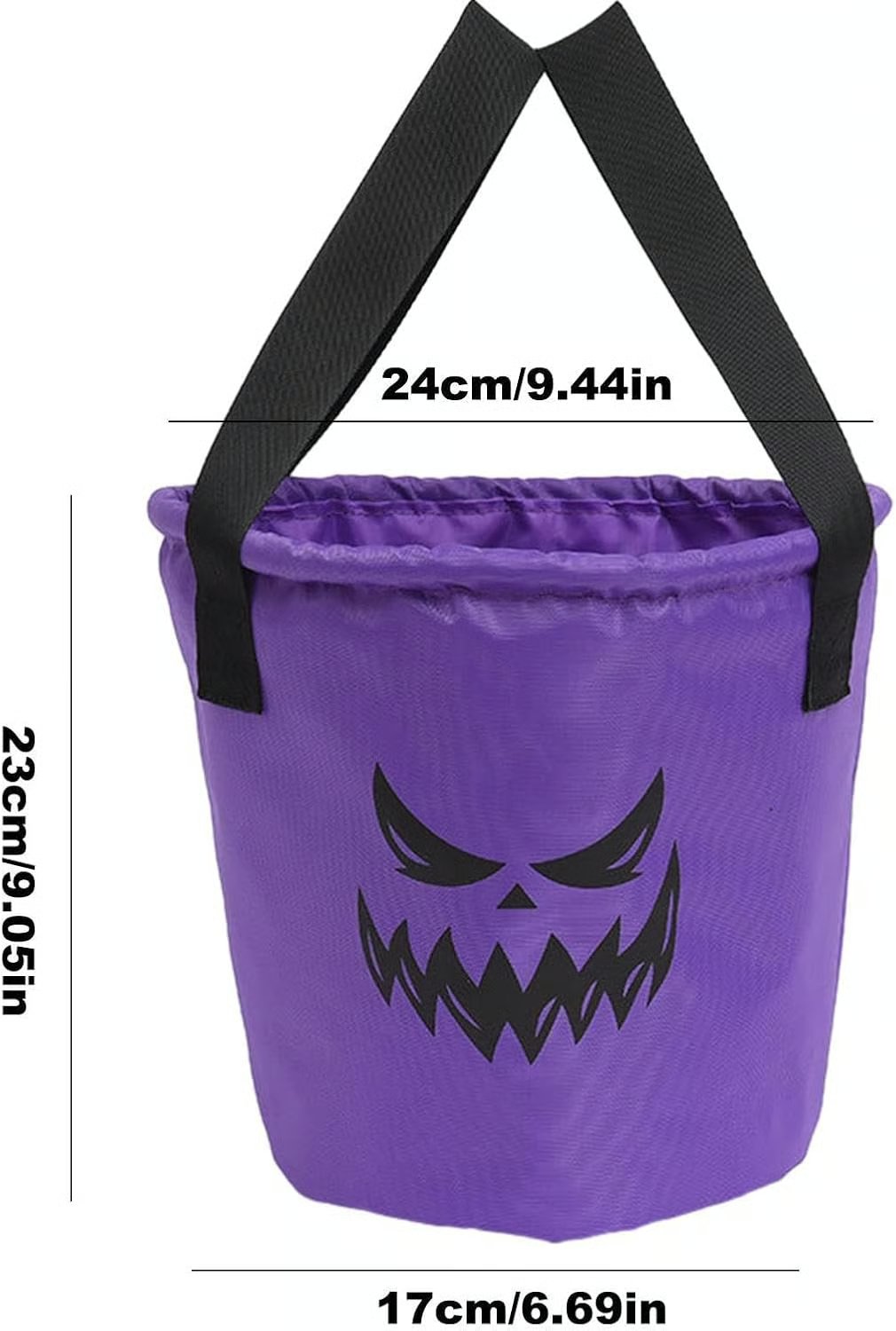 Halloween candy basket dimensions and details