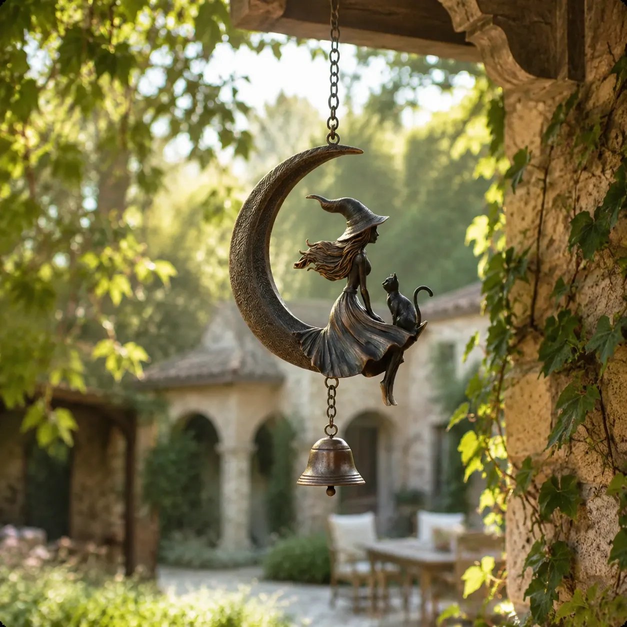 🌙 Witch Moon Wind Chime🔮A Touch of Magic for Every Breeze-Definedeco