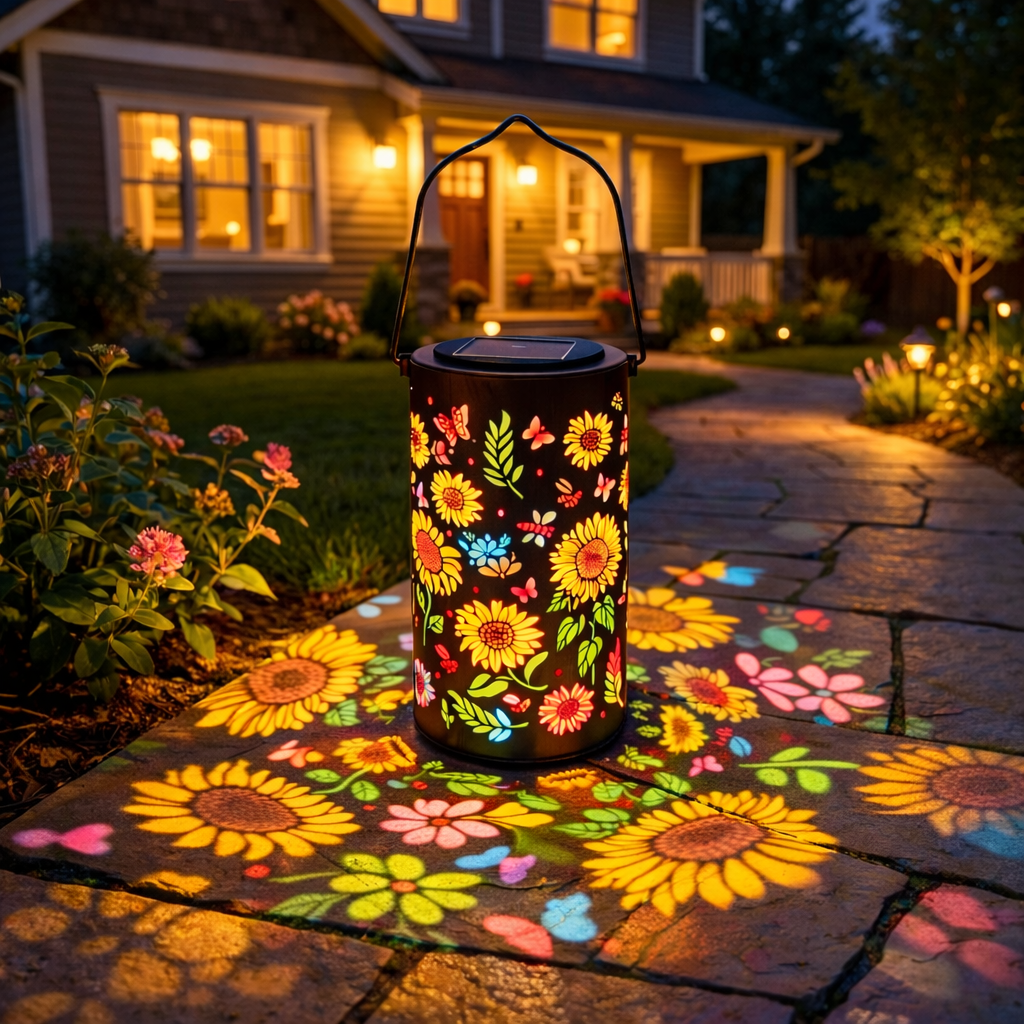 🎖️Colorful Sunflower Glow Solar Garden Lantern-Definedeco