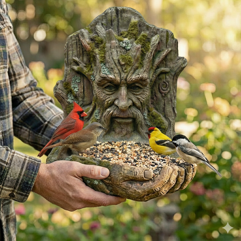 🏡 The Quiet Offering A Tree-Integrated Bird Feeding Sculpture