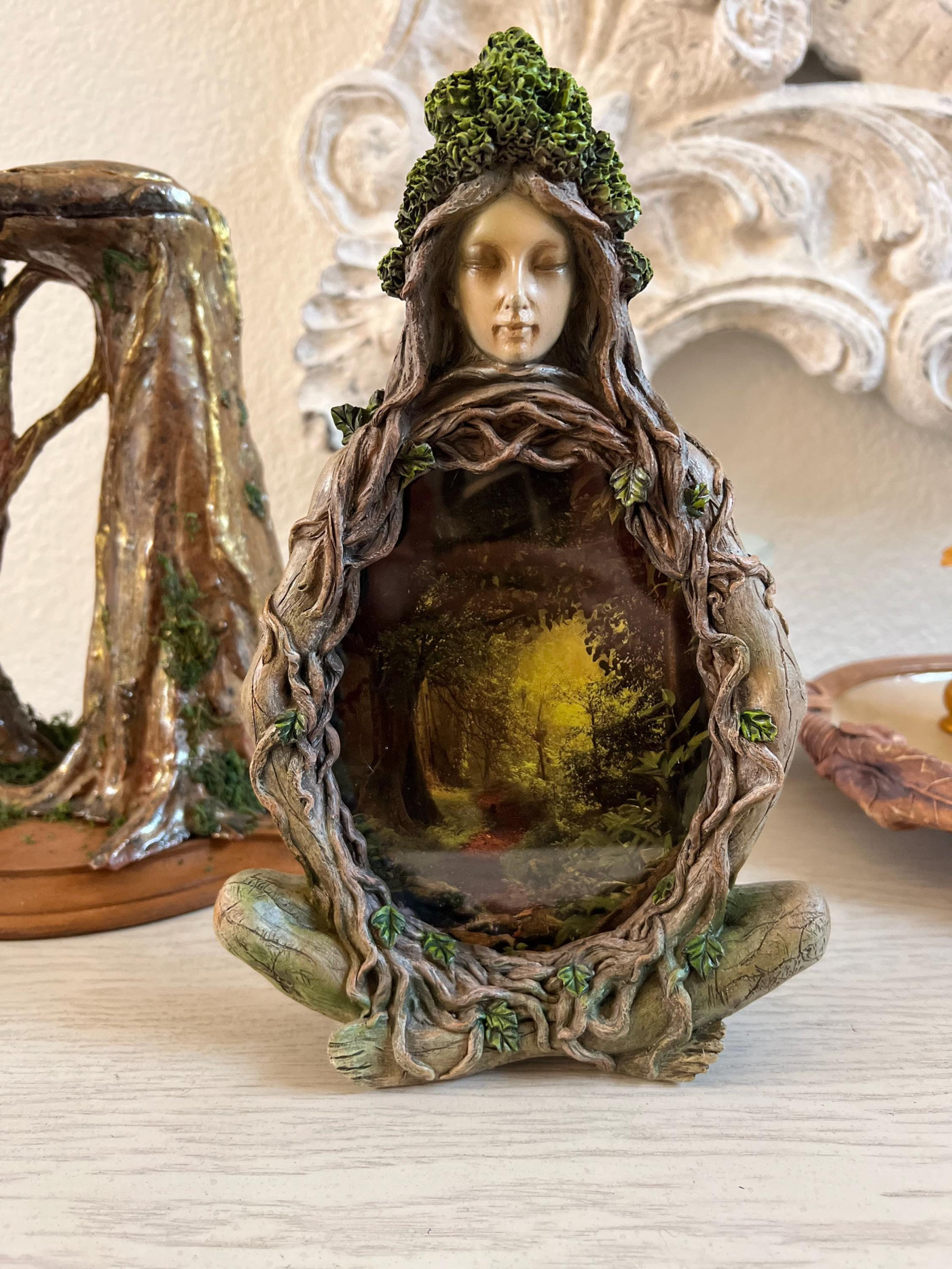 🌳 Forest Goddess Meditation Photo Frame