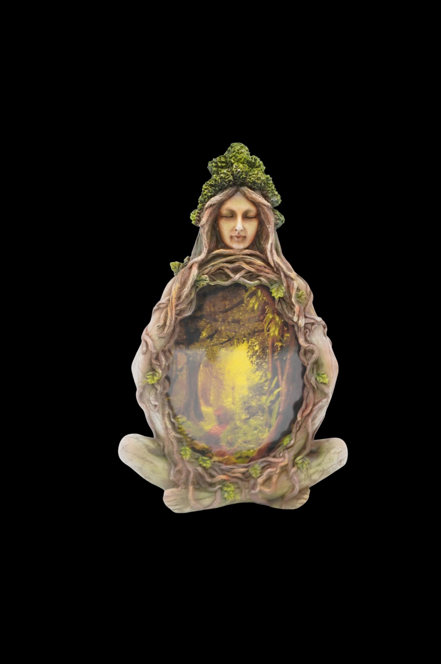 🌳 Forest Goddess Meditation Photo Frame