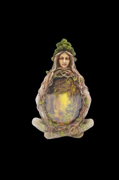 🌳 Forest Goddess Meditation Photo Frame