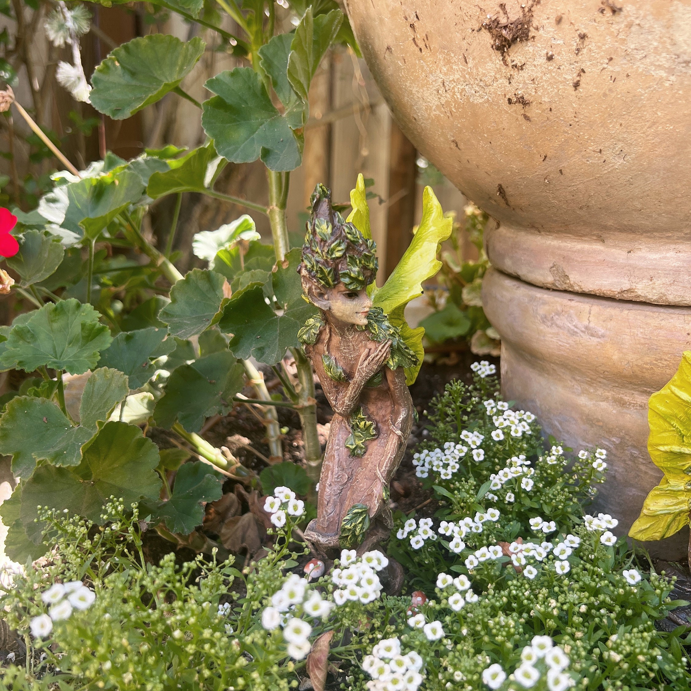 Resin Dryad Fairy Figurine - Fantasy Garden Decor