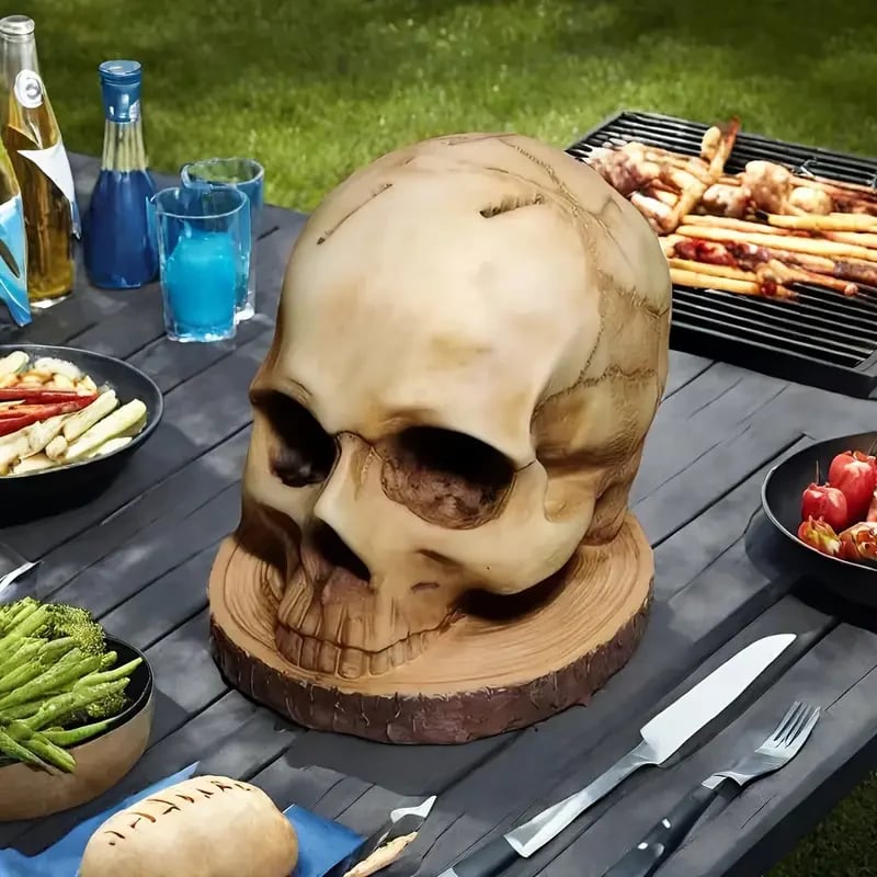 🏆 Best seller - ☠️Gothic Skull Knife Holder✨-Definedeco