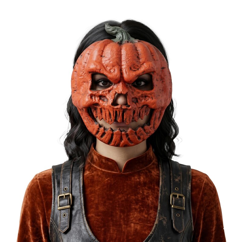 🎃The Evil Jack-O'-Lantern🎃 Premium Pumpkin Skull Horror Mask-Definedeco