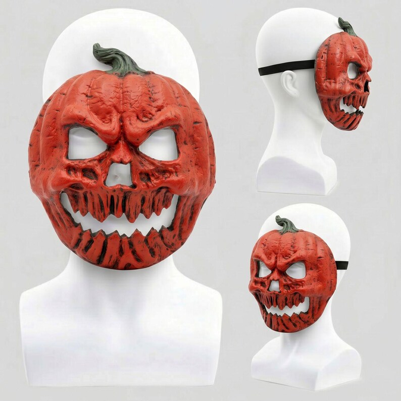 🎃The Evil Jack-O'-Lantern🎃 Premium Pumpkin Skull Horror Mask-Definedeco