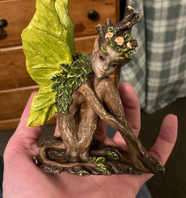 Resin Dryad Fairy Figurine - Fantasy Garden Decor