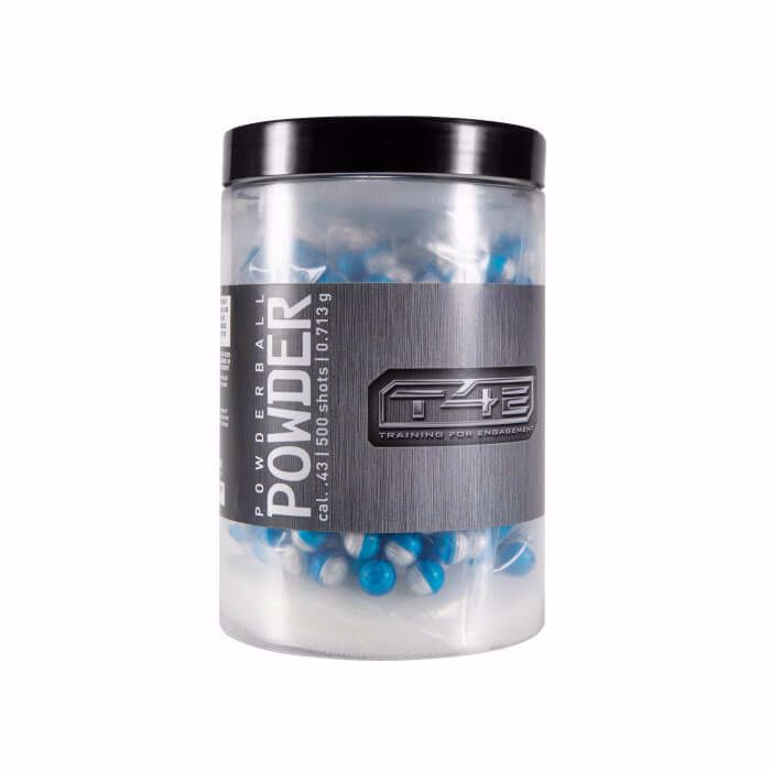POWDER BALL-.43 CAL-BLUE/WHITE-500CT