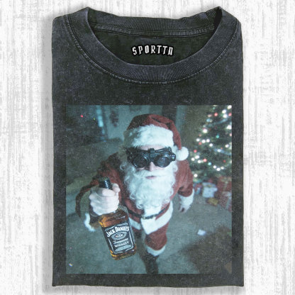 When Santa Loves Whiskey V3 Tee/Sweatshirt/Hoodie