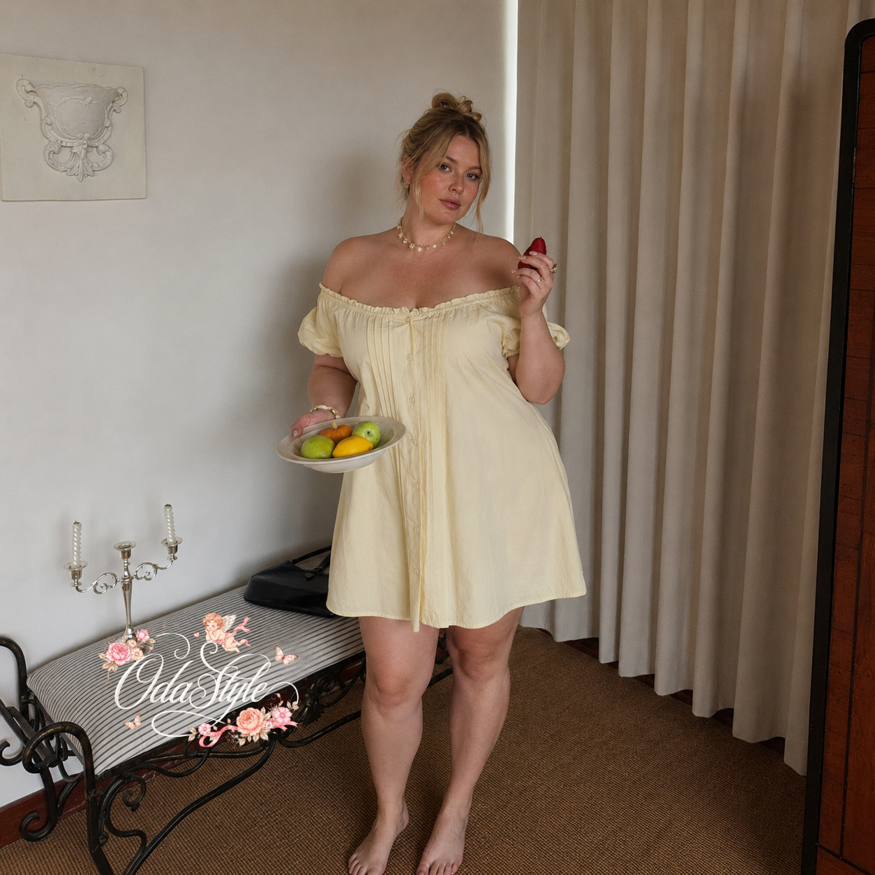 "Sweetheart Summer: The Ultimate U-Neck Fit & Flare Dress"