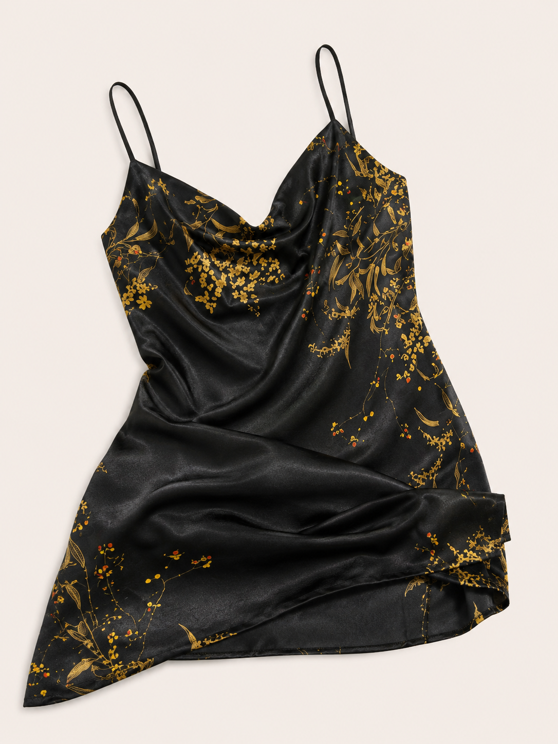 Midnight Bloom Satin Nightdress 🌙✨