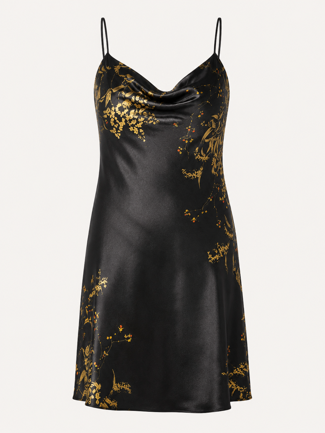 Midnight Bloom Satin Nightdress 🌙✨