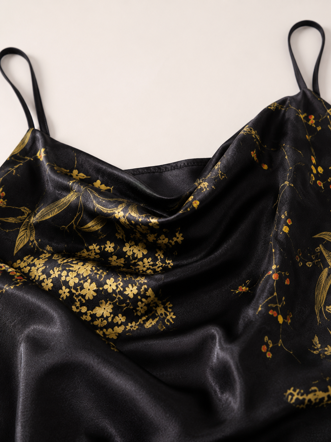 Midnight Bloom Satin Nightdress 🌙✨