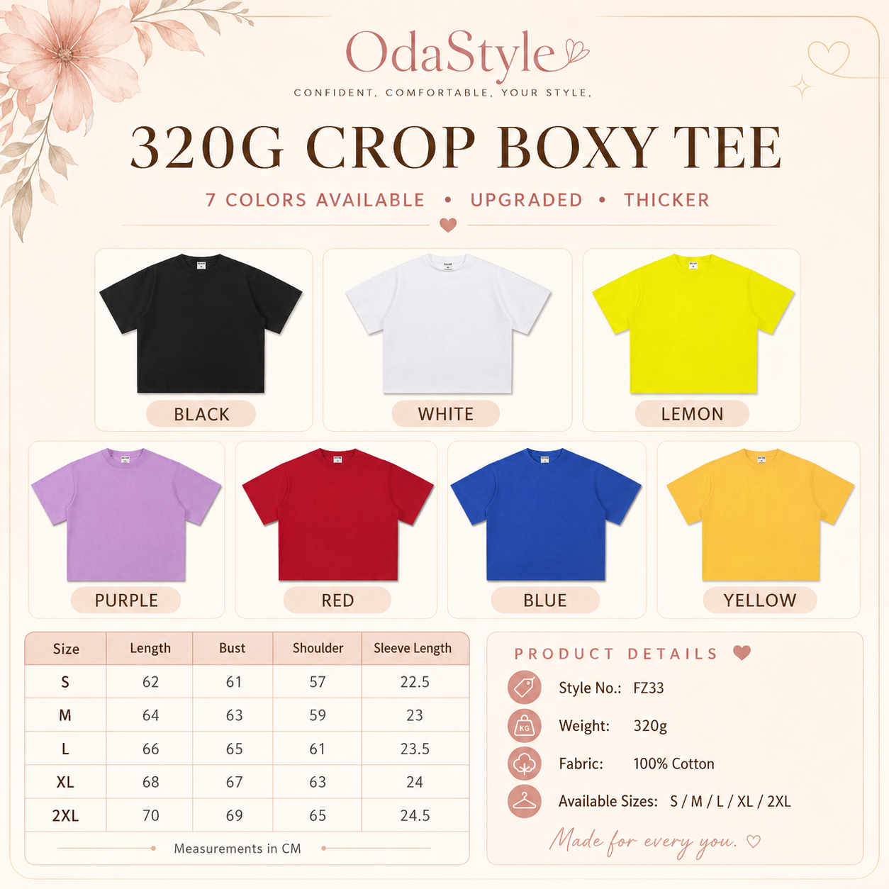 Crop Boxy T-Shirt