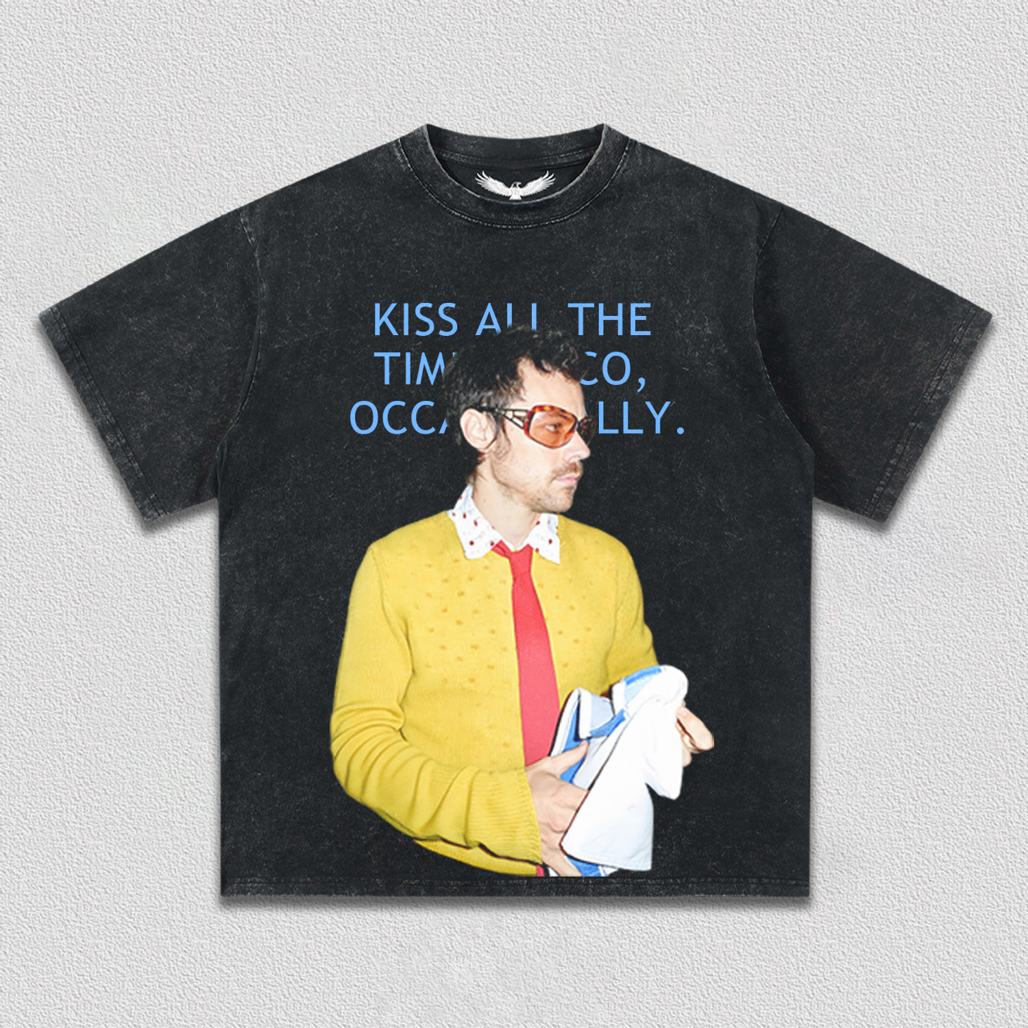 HARRY STYLES & KISS ALL THE TIME TEE 4.2