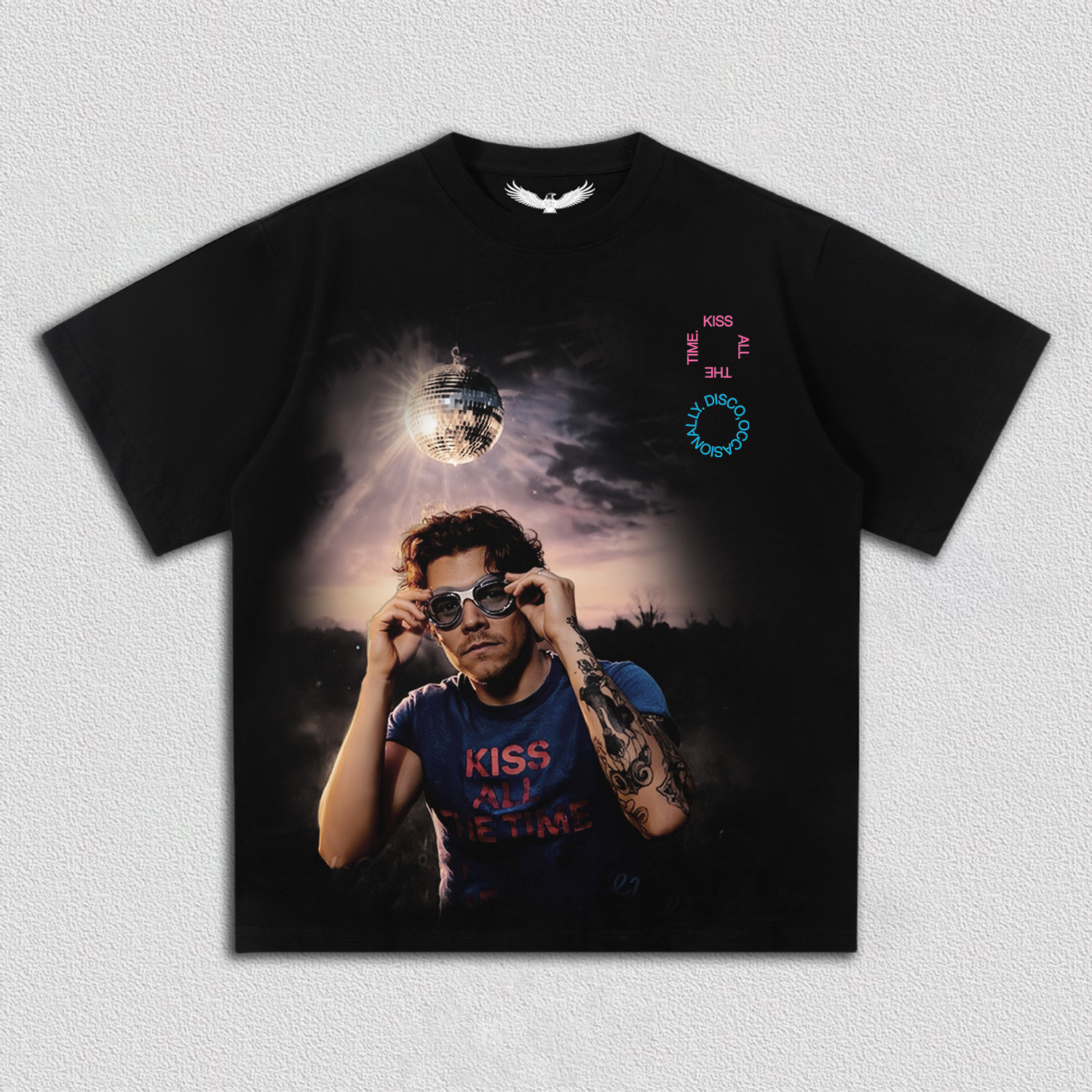 HARRY STYLES & KISS ALL THE TIME TEE 4.1