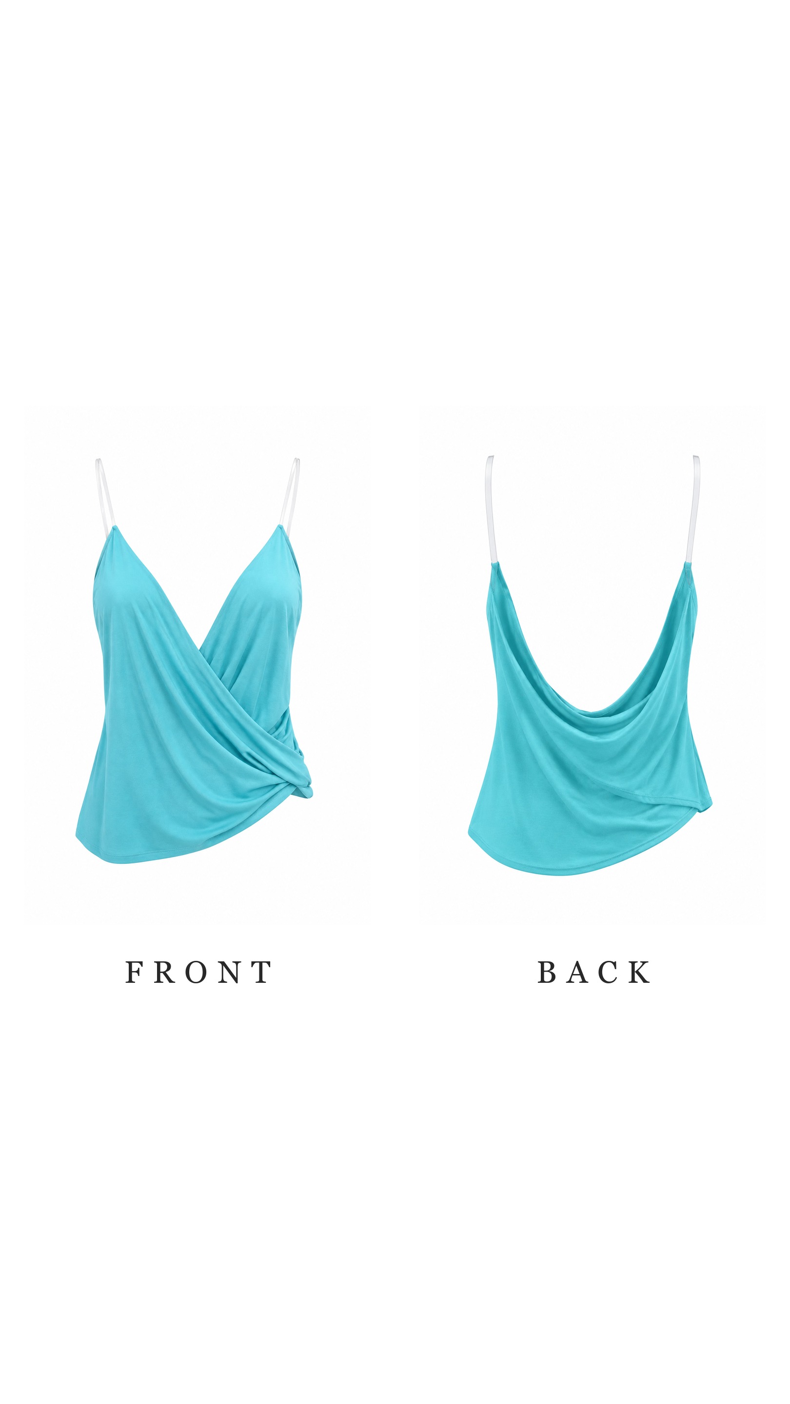 Aqua Twist Deep V Cami Top