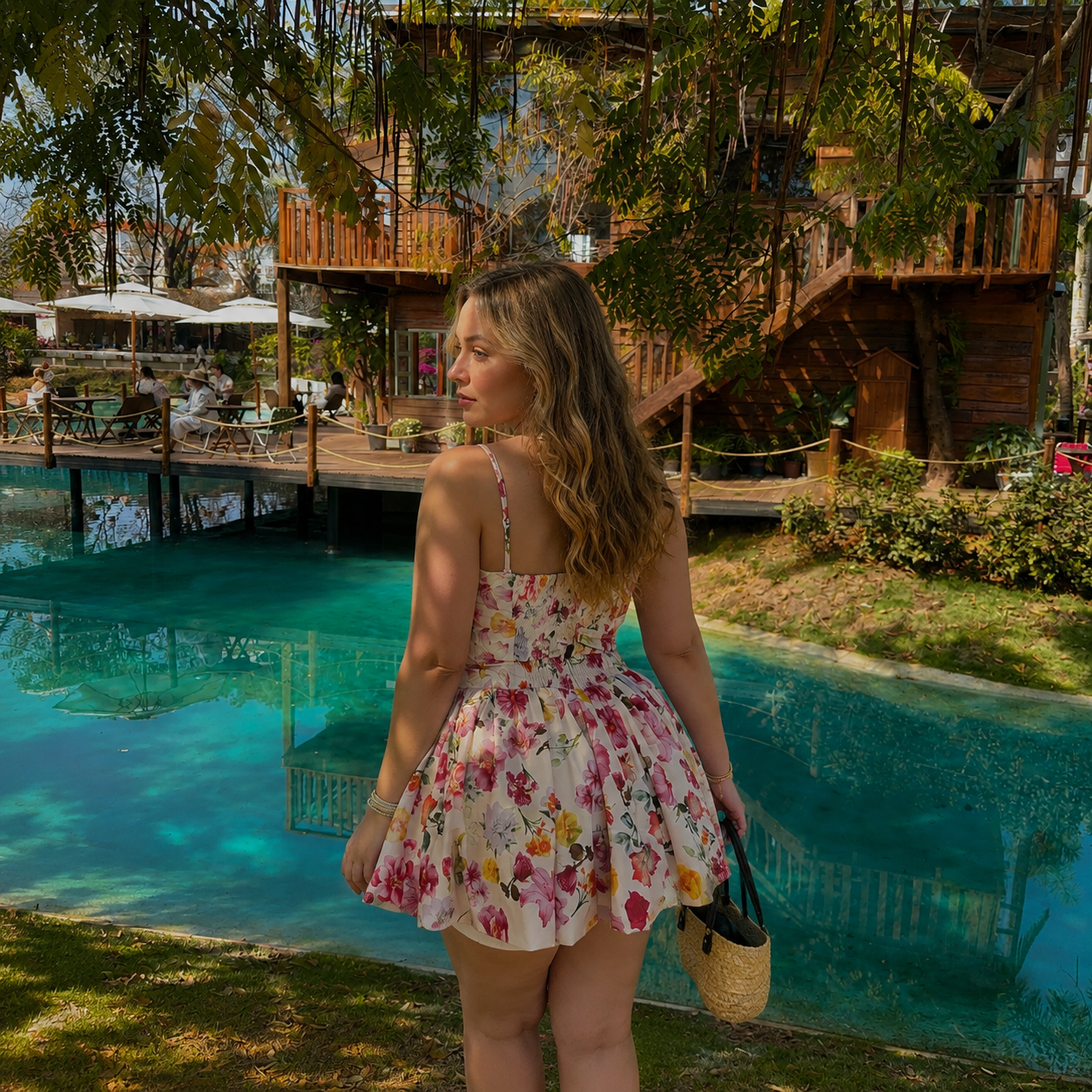 "Flora Goddess: The Romantic Floral Vacation Maxi Set"