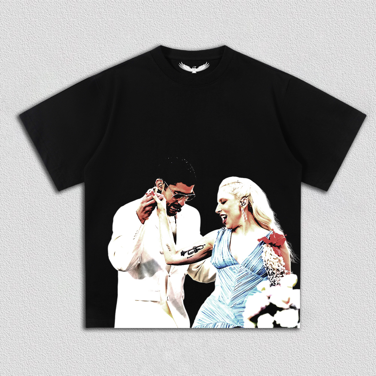 Lady Gaga & Bad Bunny super bowl tee