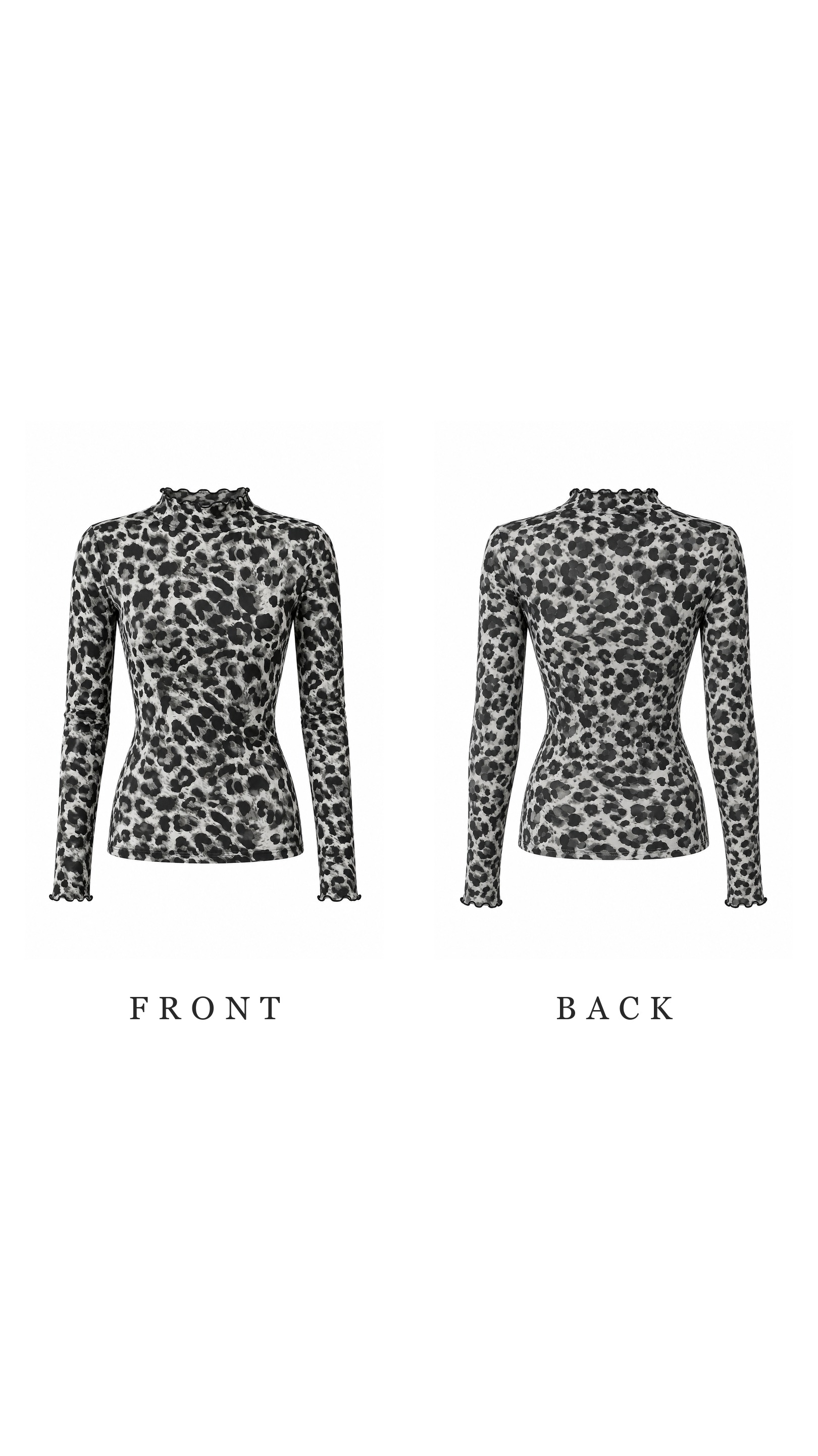 Shadow Leopard Mesh Top
