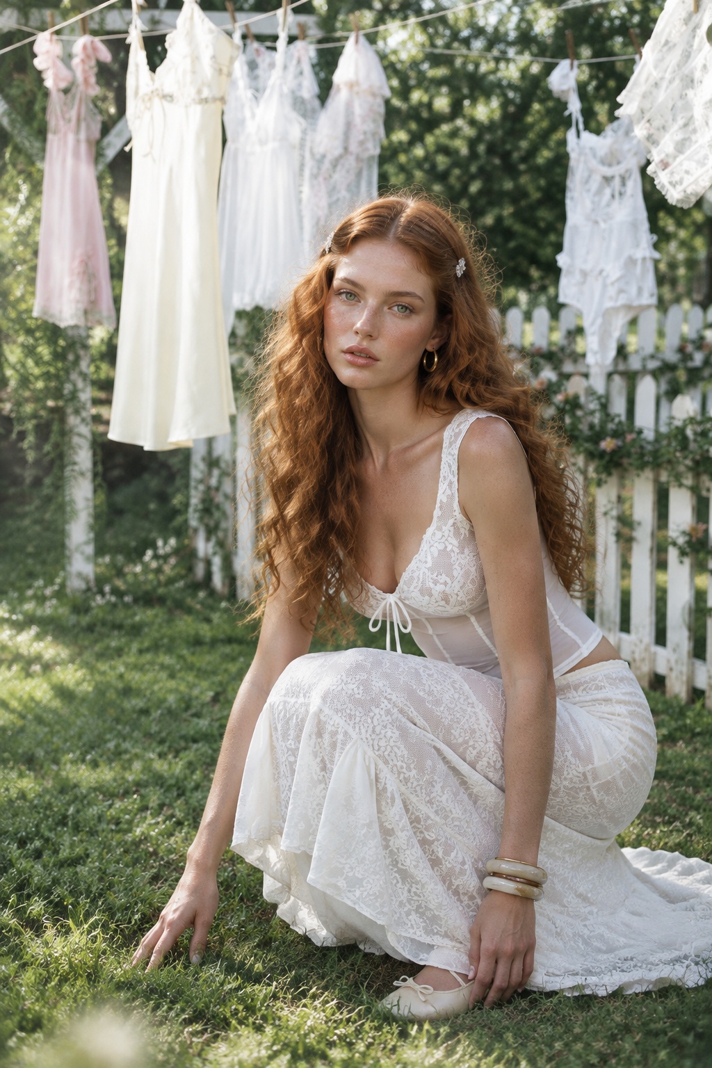 White Romance Lace Corset Top