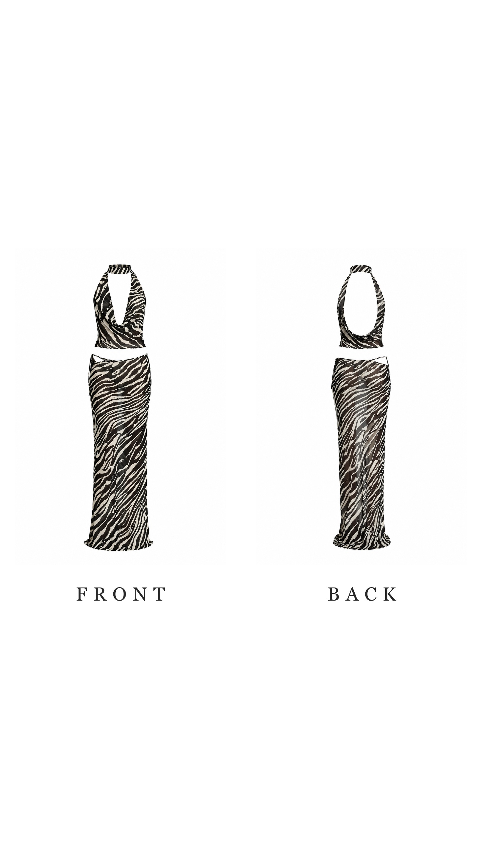Wild Muse Zebra Halter Set