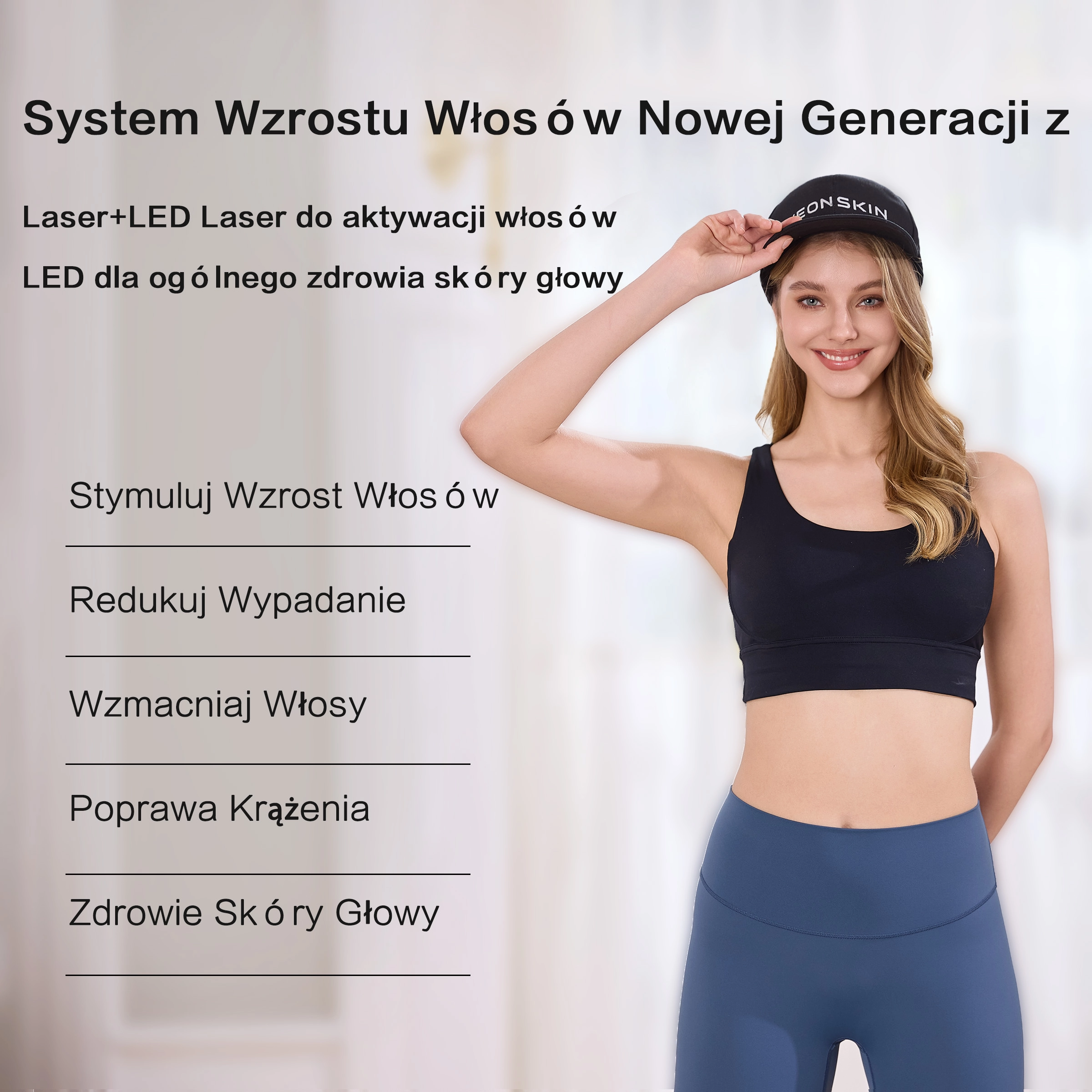 Czapka Laser+LED VeonSkin GrowMax