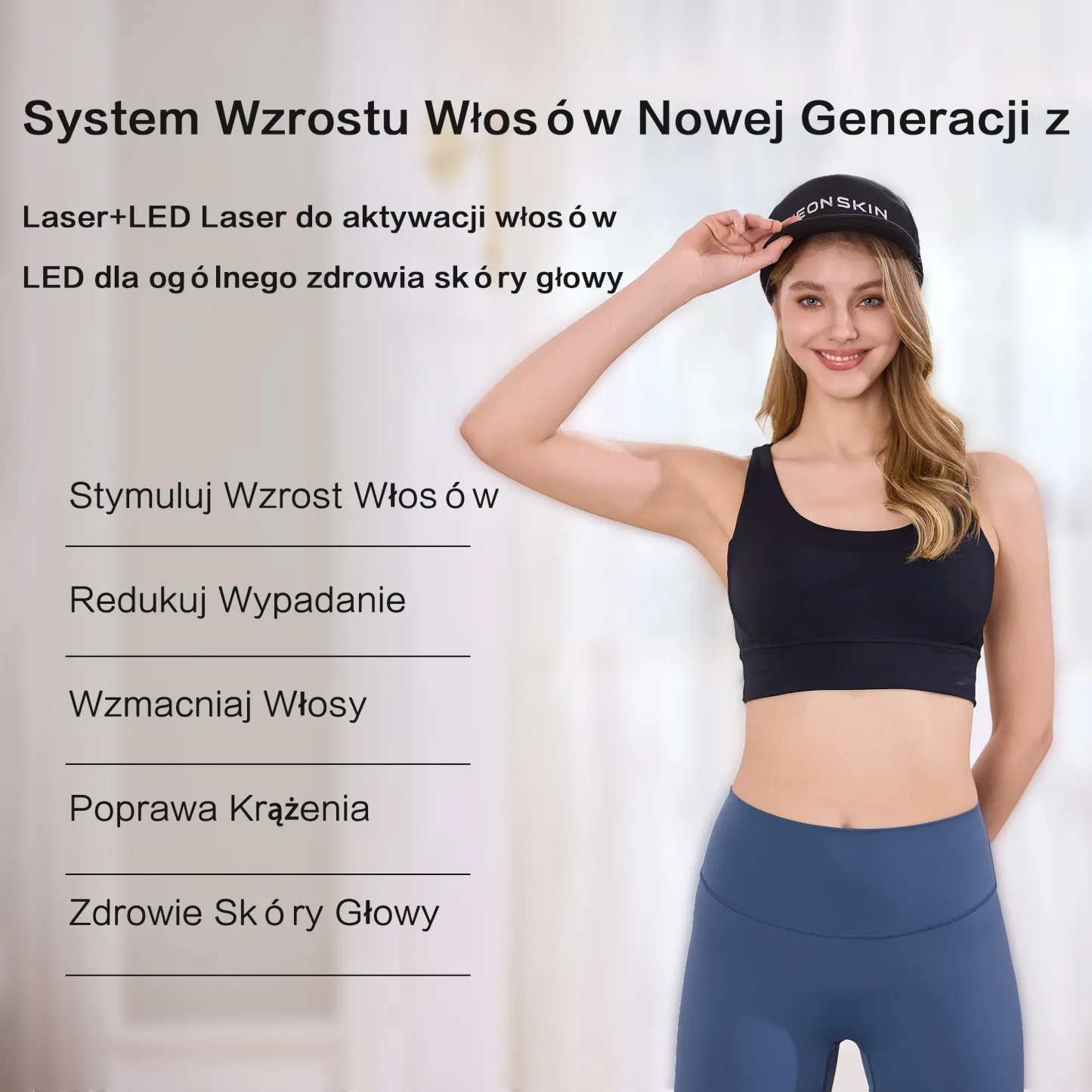 Czapka Laser+LED VeonSkin GrowMax