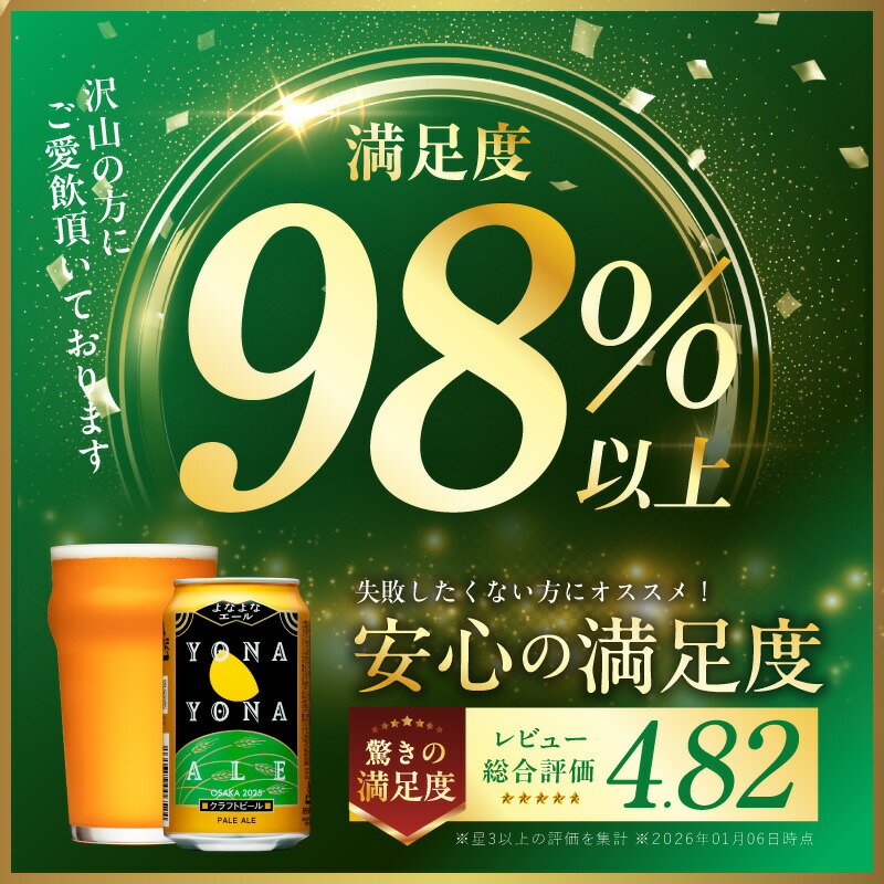 【ふるさと納税】最短翌日発送 ★高評価 4.81 ビール よなよなエール 5営業日 350ml 選べる 本数 定期便 缶 ヤッホーブルーイング クラフトビール ペールエール 酒 アルコール 飲料 ふるさと納税オリジナル 1位獲得 満足度98％以上 泉佐野市 送料無料 圧倒的企業努力