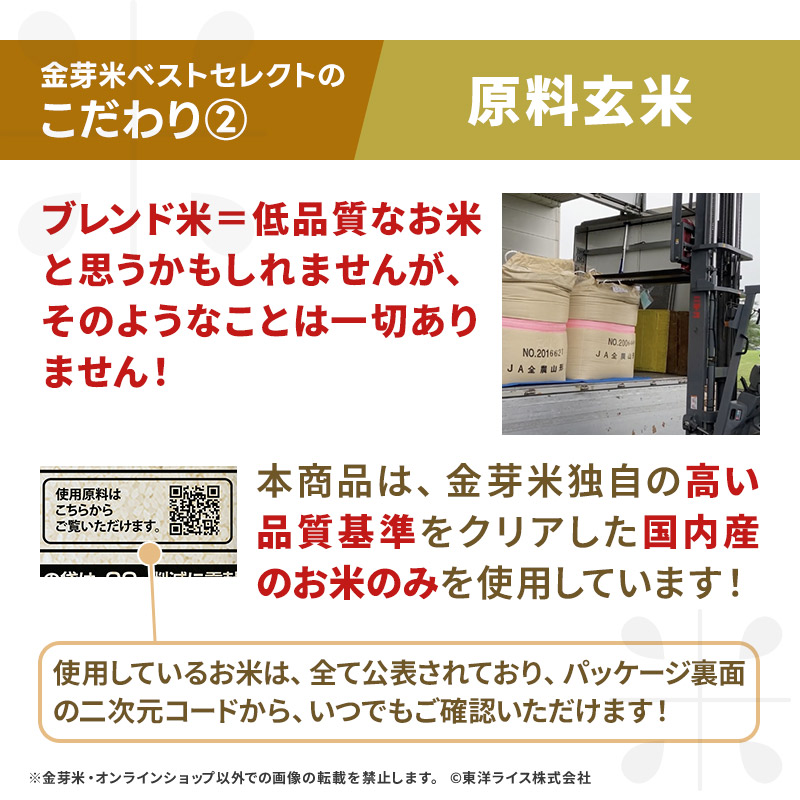 【ご愛顧感謝セール】令和7年産 金芽米 ベストセレクト 10kg(5kg×2袋) 送料無料 東洋ライス 玄米の栄養を残した白米無洗米 きんめまい オリジナル ブレンド米 国内産10割 工場直送 亜糊粉層 あこふんそう 国内産 １０kg