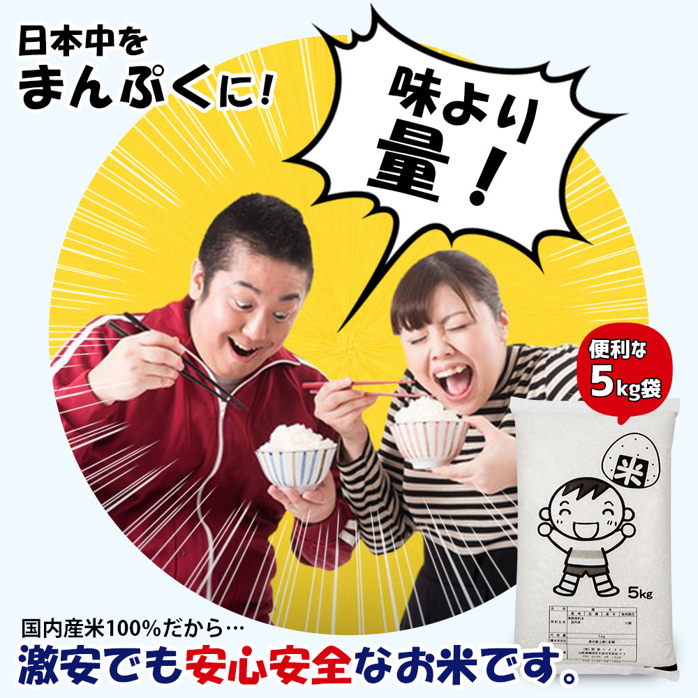 楽天ランキング受賞 お米 10kg 送料無料 家計応援まんぷく米 5kg×2袋 安い 米 10キロ コメ 白米