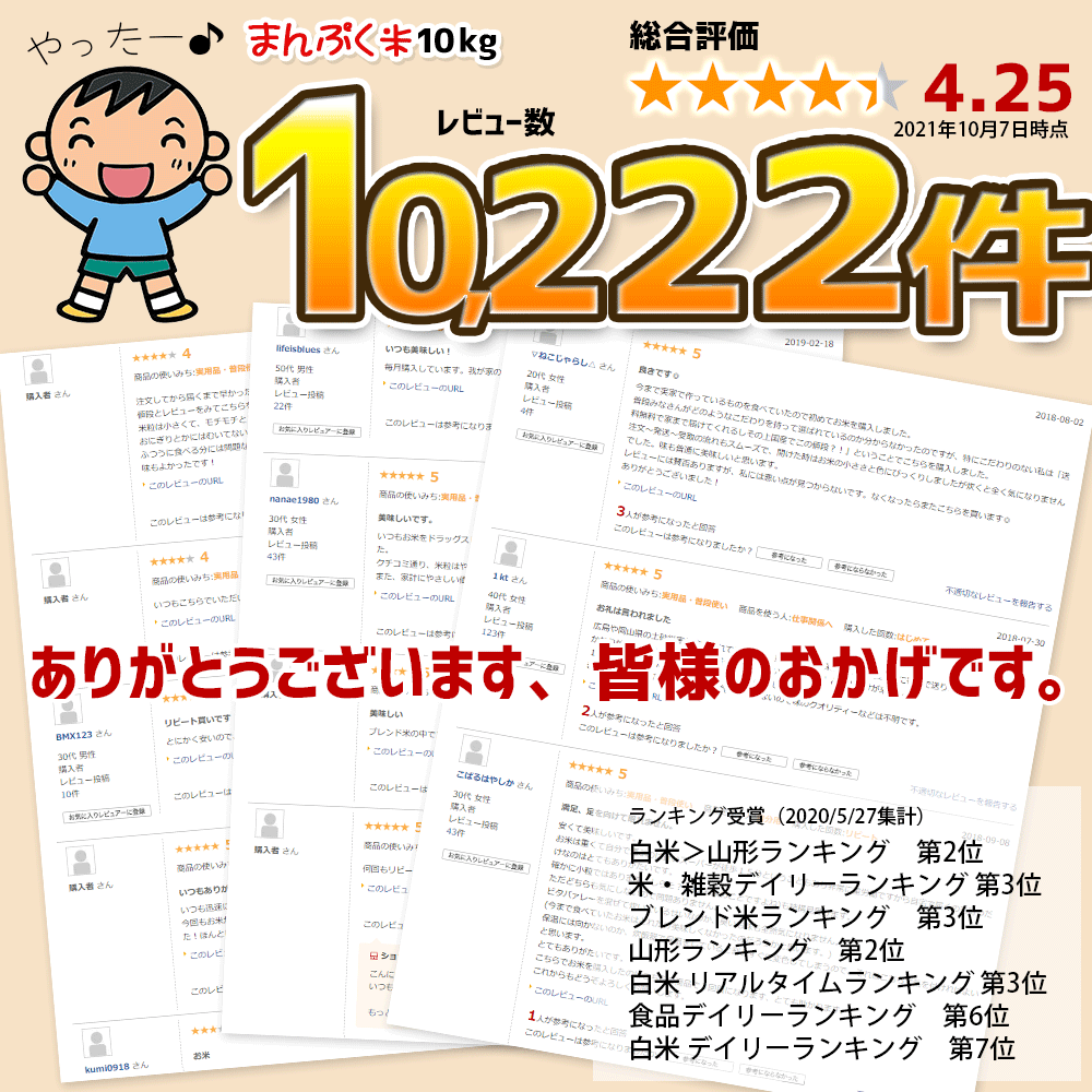 楽天ランキング受賞 お米 10kg 送料無料 家計応援まんぷく米 5kg×2袋 安い 米 10キロ コメ 白米