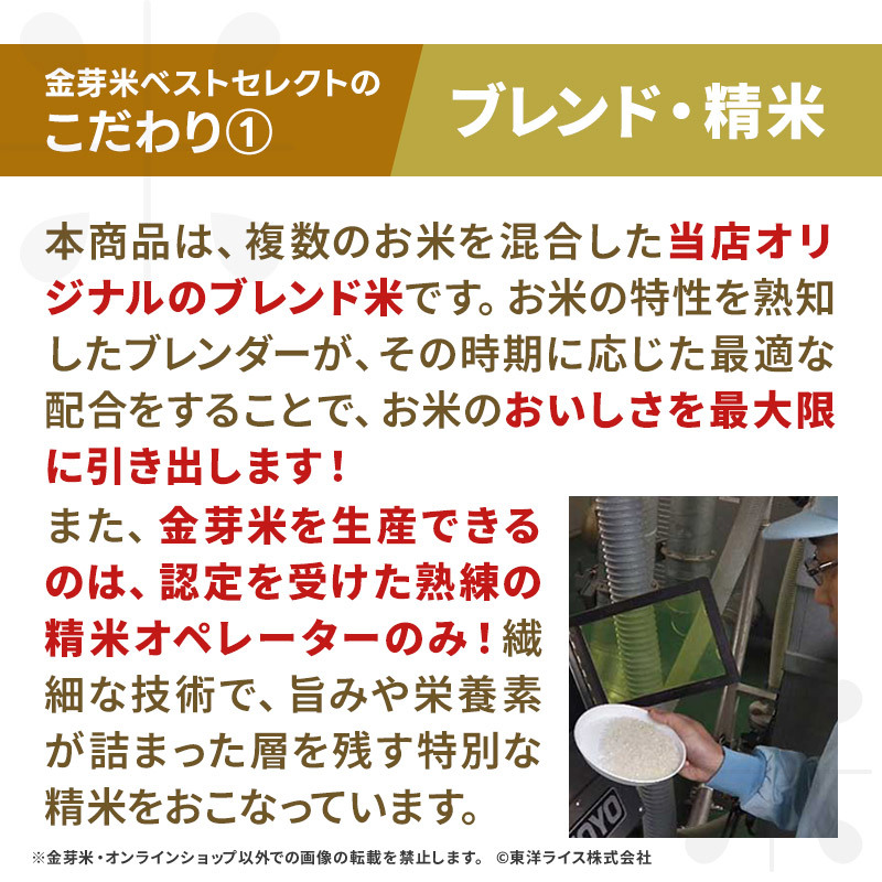 【ご愛顧感謝セール】令和7年産 金芽米 ベストセレクト 10kg(5kg×2袋) 送料無料 東洋ライス 玄米の栄養を残した白米無洗米 きんめまい オリジナル ブレンド米 国内産10割 工場直送 亜糊粉層 あこふんそう 国内産 １０kg