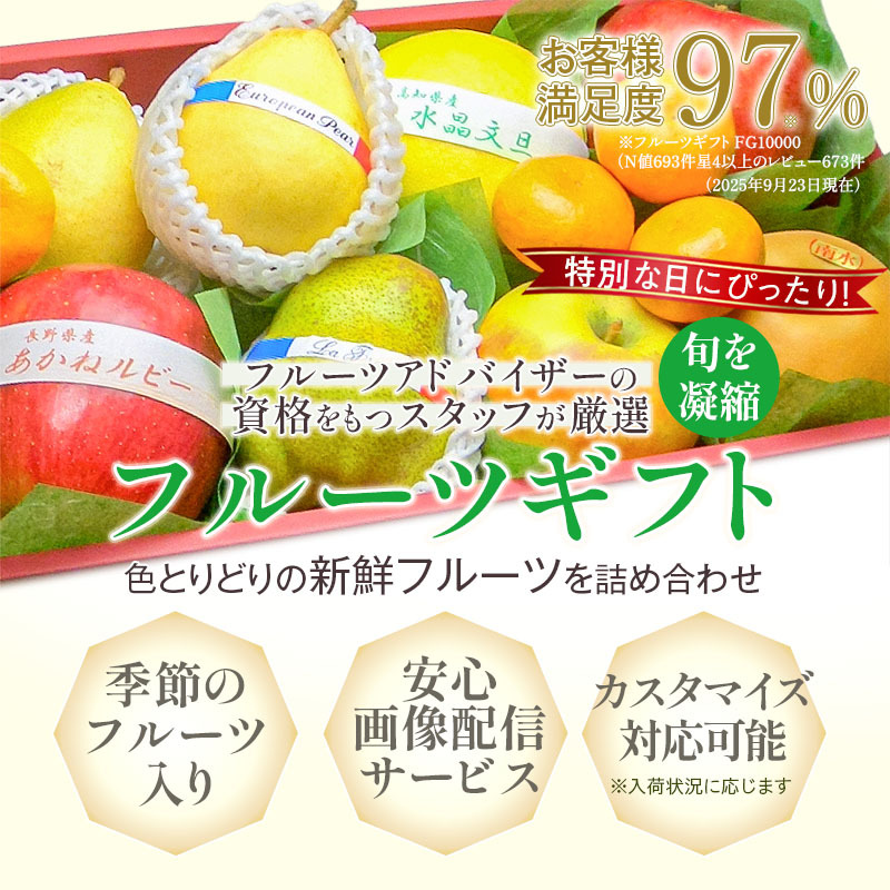 【順次発送可能★】画像送信サービスが大好評★ 厳選果物屋 フルーツギフト10000 送料無料 グルメ 果物 フルーツ 詰め合わせ 盛り合わせ 内祝 誕生日 御見舞 お見舞い プレゼント ギフト 手土産 贈り物 贈答用 お返し お供え 御供 御霊前 御仏前 法要 法事 お歳暮 御歳暮