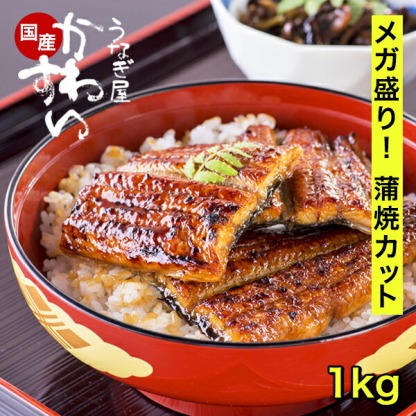 ＼大容量でお買い得／ うなぎ 国産 かわすい 【楽天1位の極上鰻】 うなぎ蒲焼き 送料無料 蒲焼きカットメガ盛り 1kgセット 定期便 【うなぎ屋かわすい】 グルメ ウナギ 鰻 蒲焼き ひつまぶし うな丼 誕生日プレゼント 冷凍 食べ物 贈答 高級