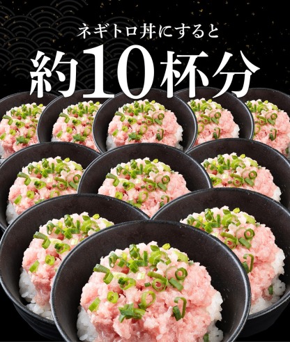 まぐろ マグロ ねぎとろ ますよね リュウジ様やおよね様が高評価 粗挽きネギトロ1kg 100g×10袋 流水解凍5分で丼 爆買