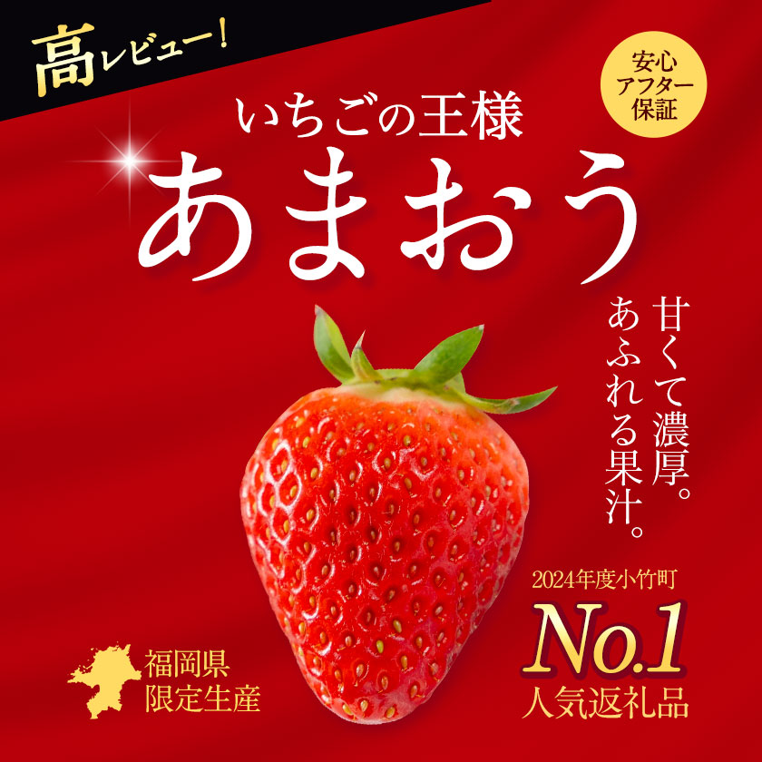 【ふるさと納税】【TVで紹介！】あまおういちご。1620gが今だけ7999円。定期購入も受付中。送料無料。発送時期は2月中旬～4月下旬。いちご。果物。産地：福岡県鞍手郡大竹町。