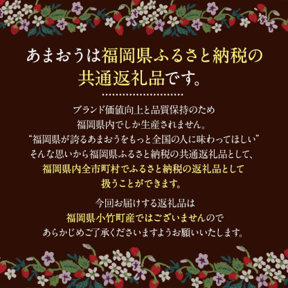【ふるさと納税】【TVで紹介！】あまおういちご。1620gが今だけ7999円。定期購入も受付中。送料無料。発送時期は2月中旬～4月下旬。いちご。果物。産地：福岡県鞍手郡大竹町。