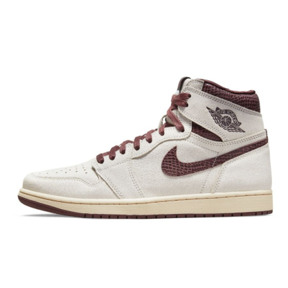 NIqdfKE Air Jordan 1 High x A Ma Maniére Sail and Burgundy