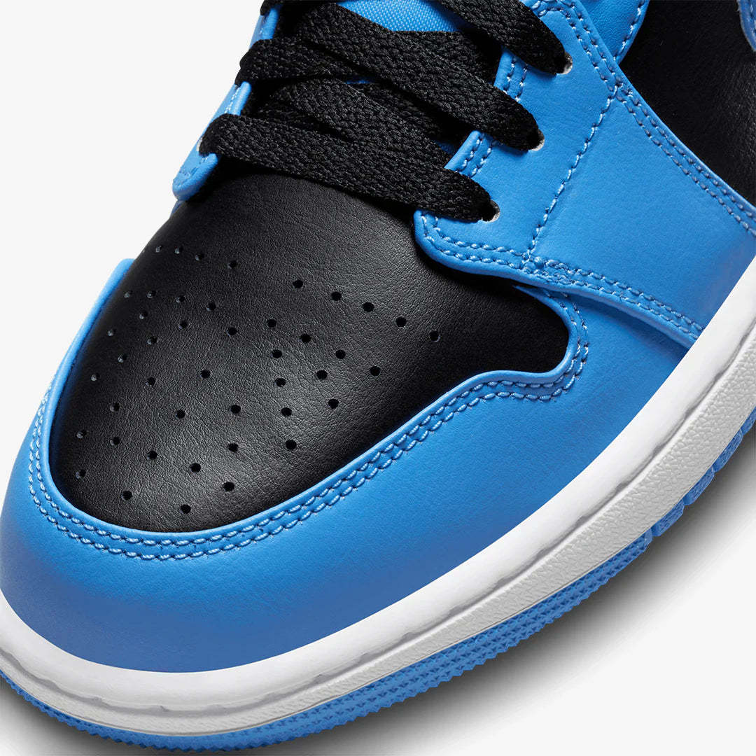 NIqdfKE Air Jordan 1 Mid University Blue Black Toe