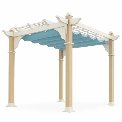 Pergola in legno da giardino-granddecora