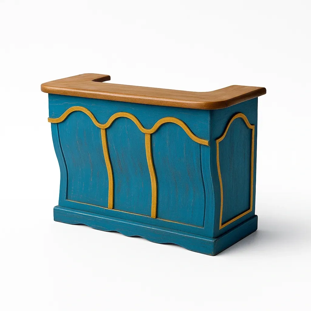 Bancone bar in legno massiccio-granddecora