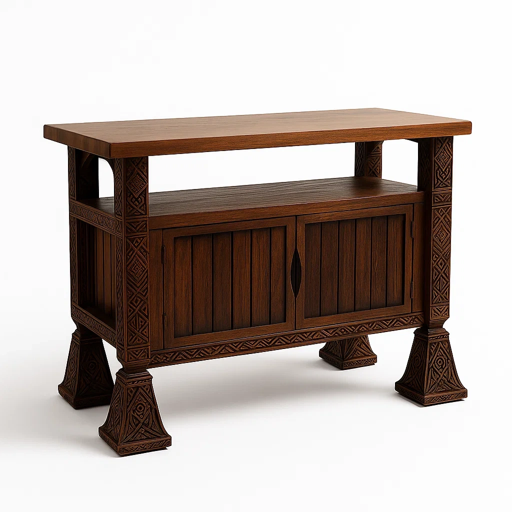 Bancone bar in legno massello-granddecora