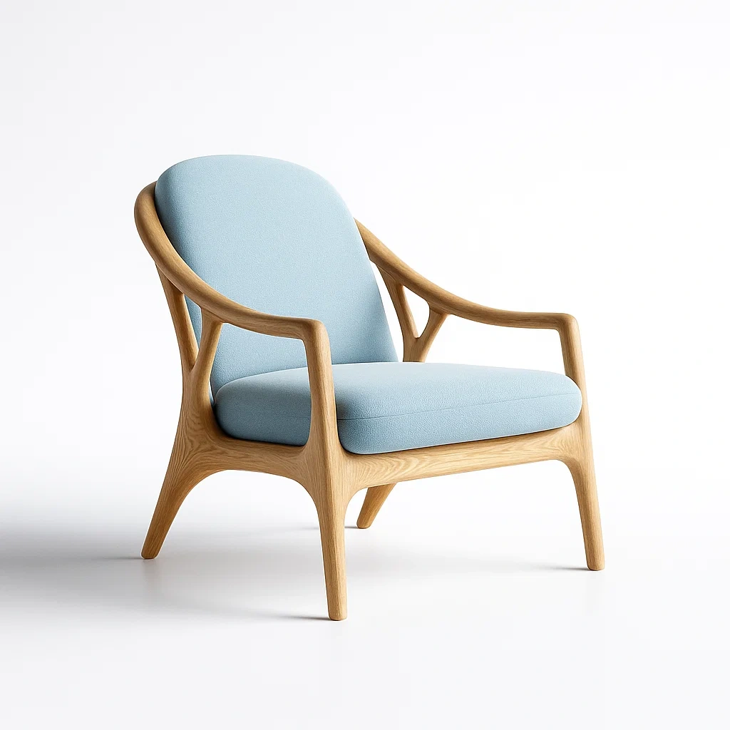 Poltrona da terrazza in legno con rivestimento-granddecora