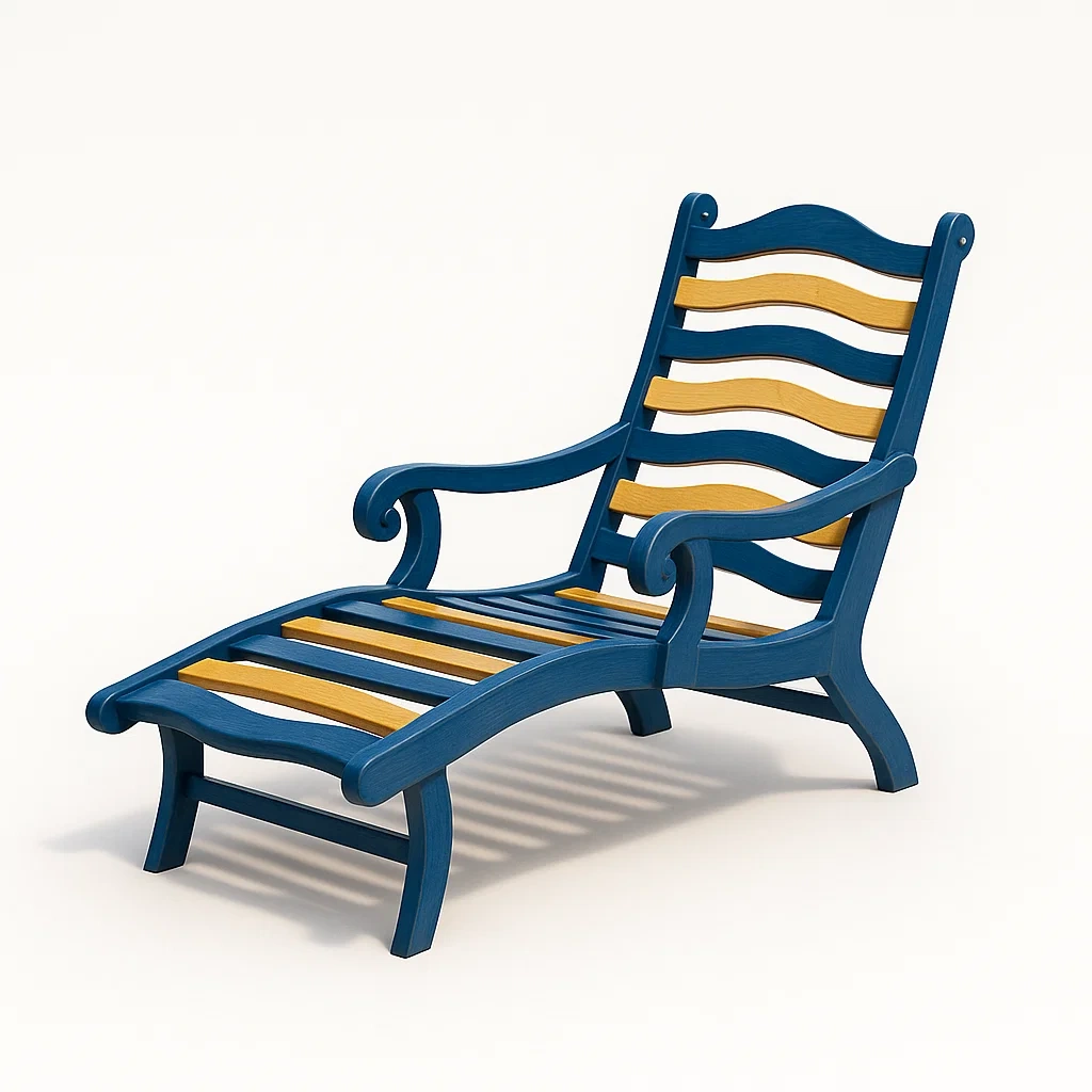 Lettino prendisole in legno per esterni-granddecora